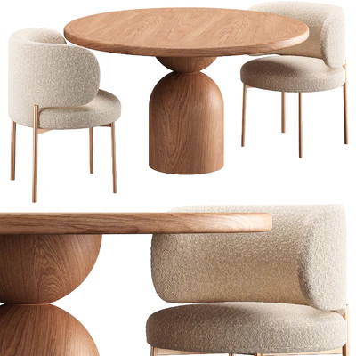 BELL TABLE and AKIKO CHAIR — Ver 1