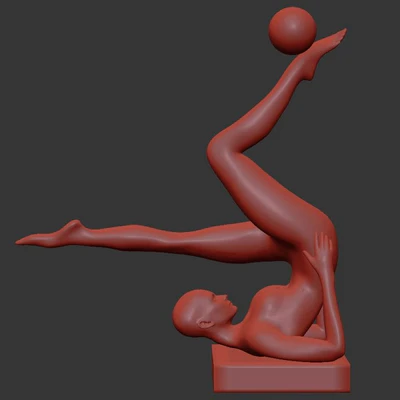 Decor People Sculpture Yoga — Ver 2