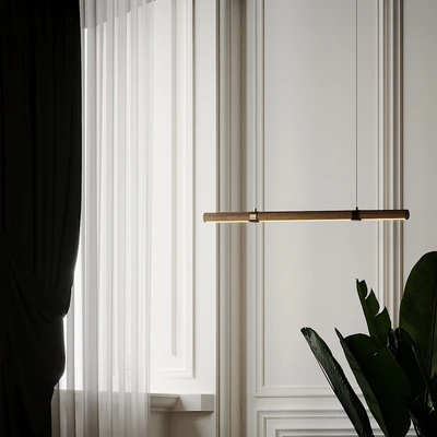 Linear Wood LED Pendant — Вид 2