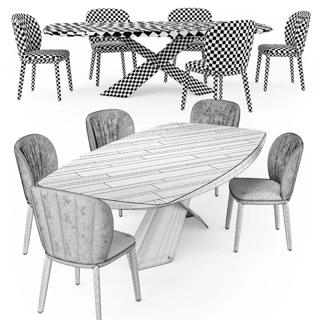 Cattelan Italia Tyron Wood Chrishell chair — Скачать