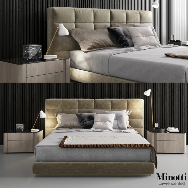 Minotti Lawrence Bed - 2 — Скачать