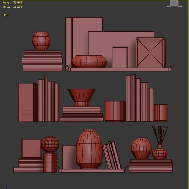 Decor shelf set 3 — Скачать