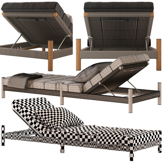 Coco Republic Architect Outdoor Sunlounge — Скачать