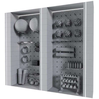 Yoga and Fitness Shelf — Ver 2