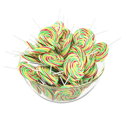 Glass bowl with lollipops — Ver 4