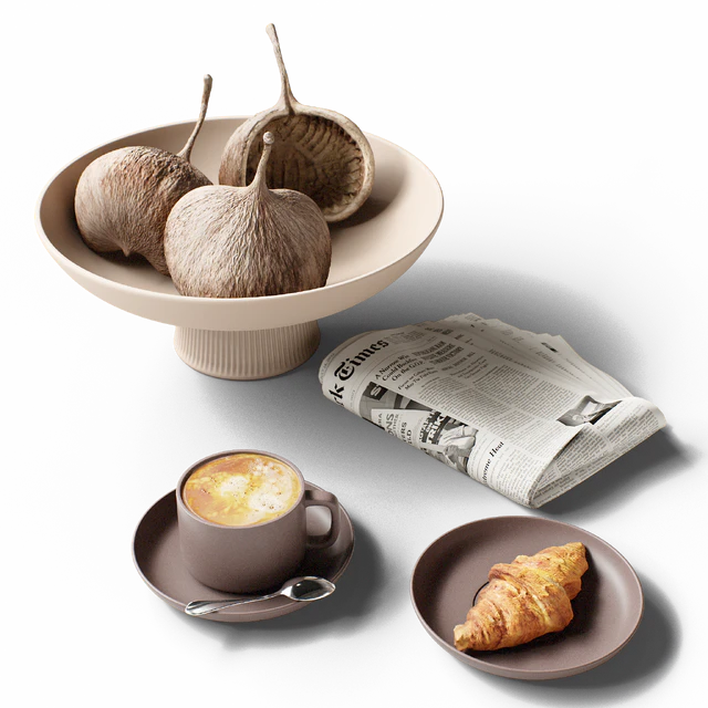 Decorative set 77 Coffee and newspaper — Descargar