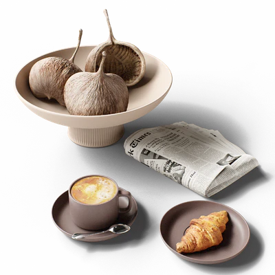 Decorative set 77 Coffee and newspaper — Ver 3