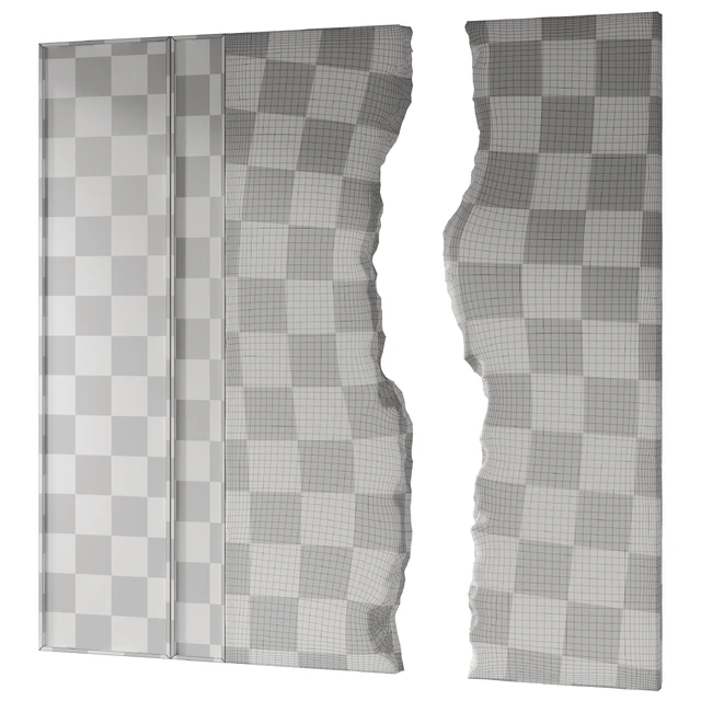 Decorative wall made of stone and wood 001 — Descargar