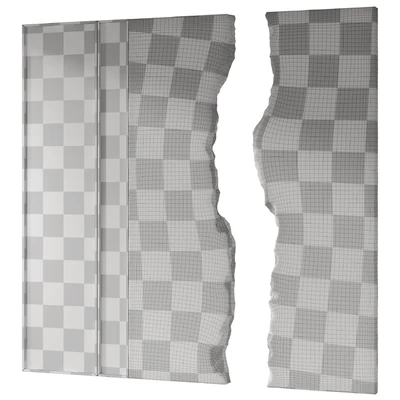 Decorative wall made of stone and wood 001 — Ver 3