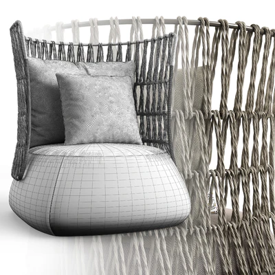Armchair B&B Fat-Sofa Outdoor FA91A — Ver 3