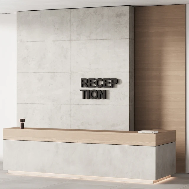 253 office furniture 12 reception desk 07 — Скачать