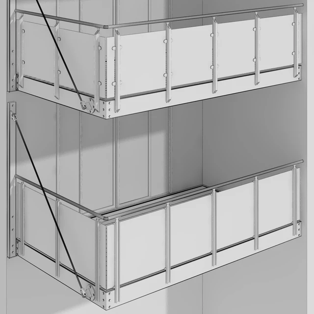 Metal balcony / Metal balcony (3 types of cantilever balconies) — Descargar