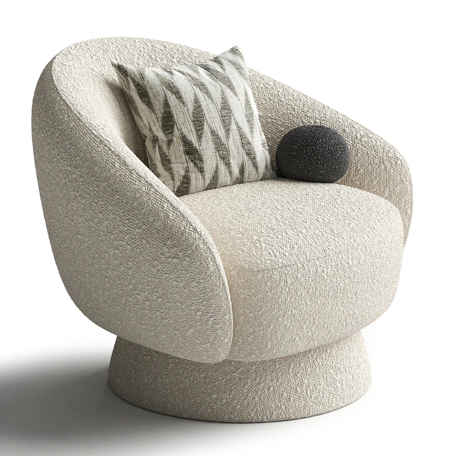 Sillon en tejido boucle Ted — Descargar