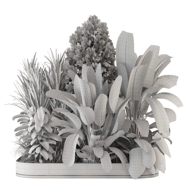 Outdoor Garden Set Bush and Tree 2615 — Descargar