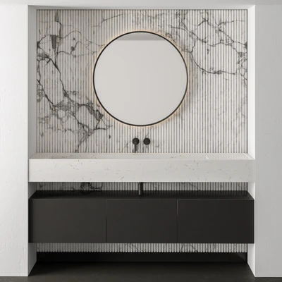 Bathroom Set Marble - Set 22 — Ver 1