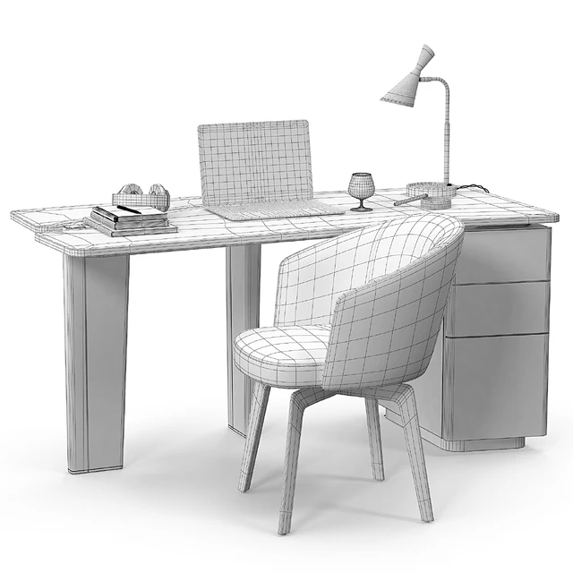 Minotti Jacob desk set — Скачать