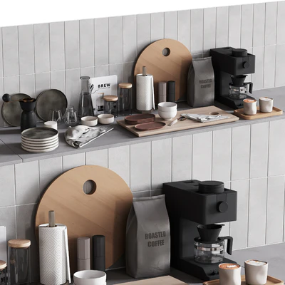 511 kitchen decor set accessories 08 dishes and coffee kit 01 — Вид 3