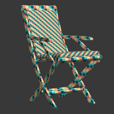 Alesso outdoor wooden dining chair / Деревянный складной стул — Вид 2