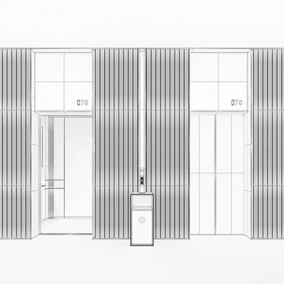 Elevator Lobby Design 09 — Вид 2