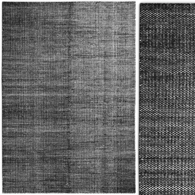 Carpet Hay Moire Kelim Black rug — Descargar