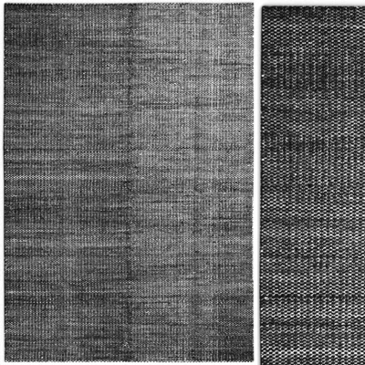 Carpet Hay Moire Kelim Black rug — Ver 1