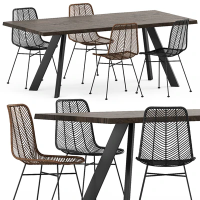 BLOOMINGVILLE LENA, RAW DINING TABLE — Ver 1