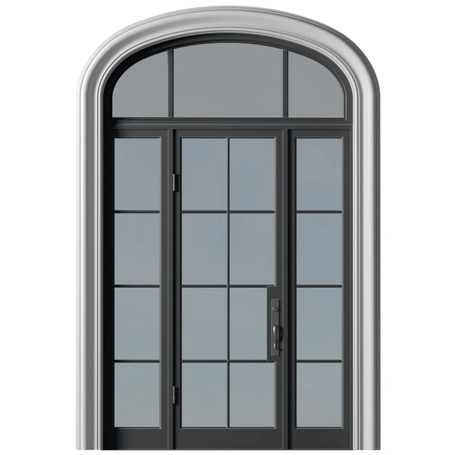 Arc Classic Entrance Doors.Entrance to the house.Front Door.Arched Opening Window.Outdoor Entrance classic door.External Doors. Exterior Door.Street Doors — Download