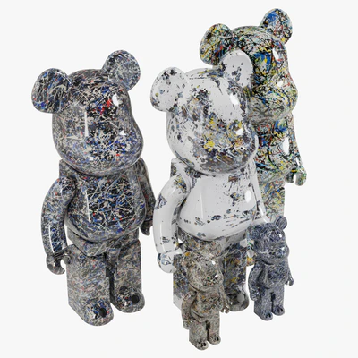 Bearbrick / Jackson Pollock — Ver 2