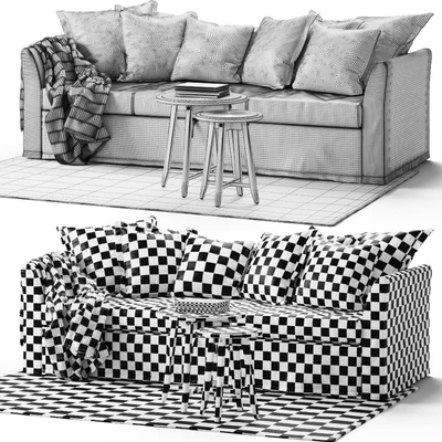 Three-seat sofa-bed HOLMSUND Ikea / ХОЛЬМСУНД Икеа — Вид 3