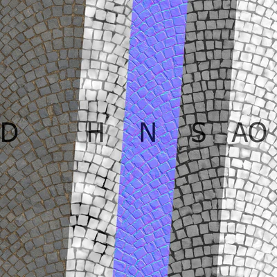 Material of wet radial paving 01 — Ver 4