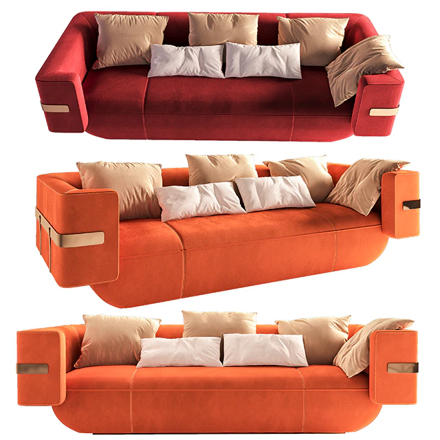 LONGHI-MI- Leather sofa — Descargar