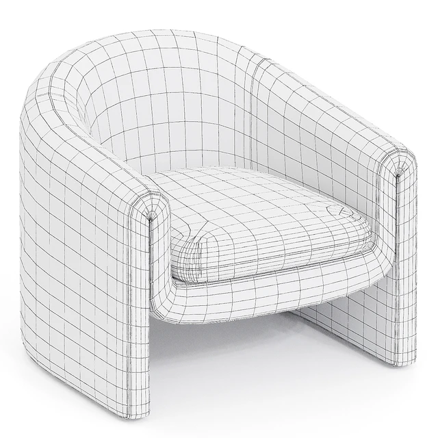 Pollman Wide Barrel Chair — Скачать