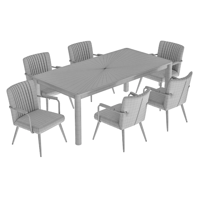 Dining chair Ronda and table Bergen Bgt35 — Descargar