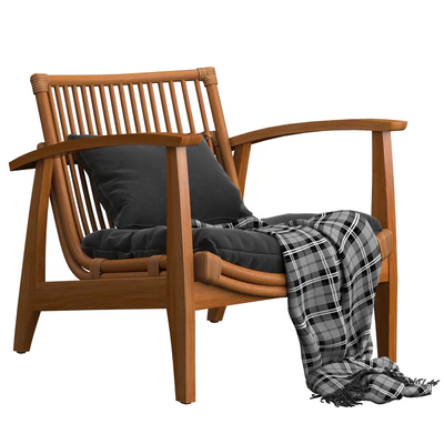 Noelie Rattan Lounge Chair — Ver 1