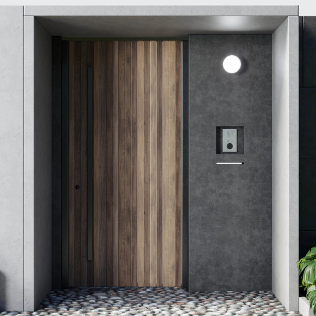 Door outdoor entrance and fence and graden 05 — Descargar