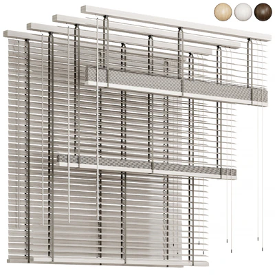 Wooden blinds 03, Folding wooden blinds — Ver 1