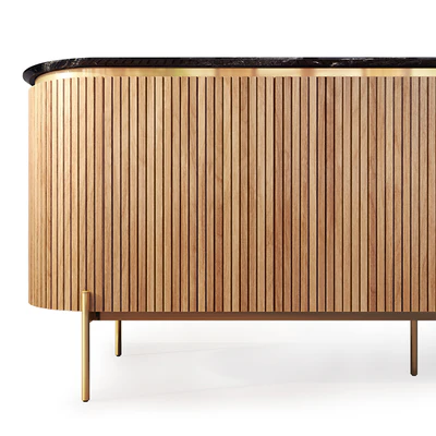 Dresser and nightstand Tesla wooden. Nightstand, sideboard by Medusa Home — Ver 4