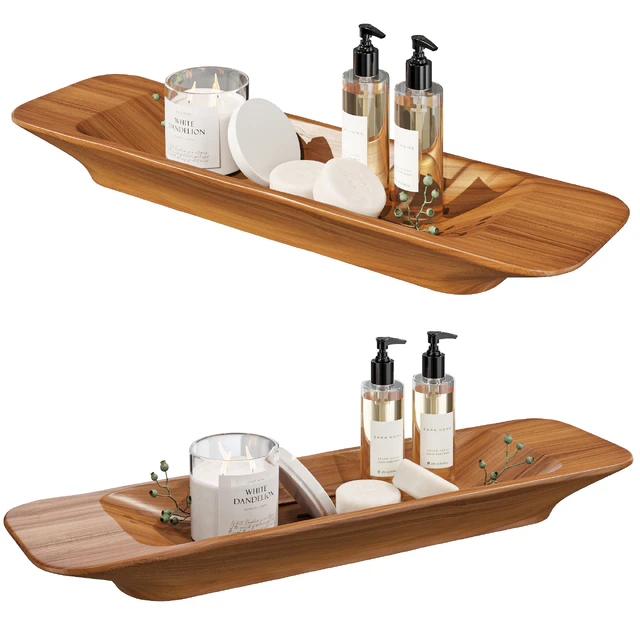 Zara Home teak wood tray — Descargar