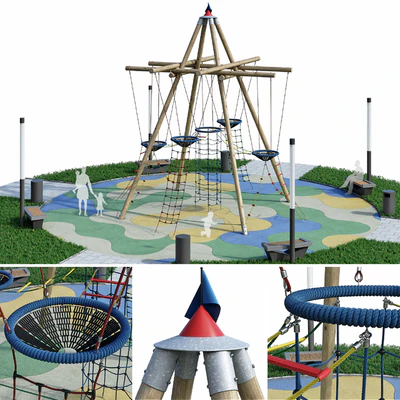 Children's play rope complex. Playground — Ver 1