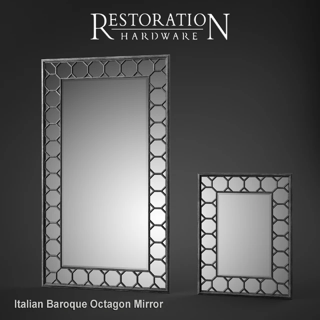 RH Italian Baroque Octagon Mirror — Скачать