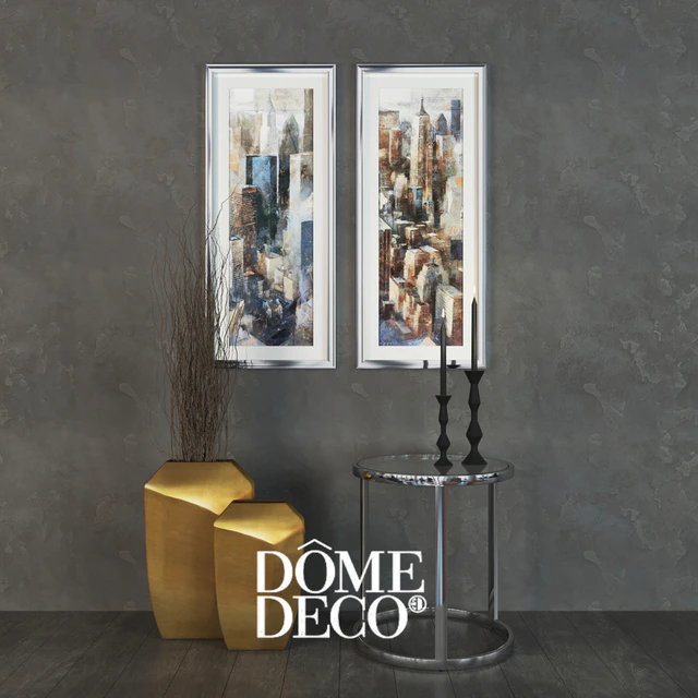Dome Deco набор декора, столик с вазами и картинами — Скачать