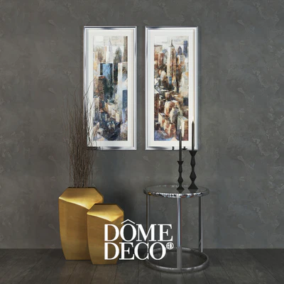 Dome Deco набор декора, столик с вазами и картинами — Вид 1