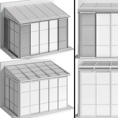 Metal glazed veranda terrace — Ver 3