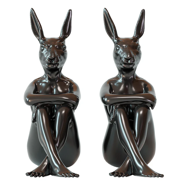 Deco Figurine Gangster Rabbit Black — Скачать