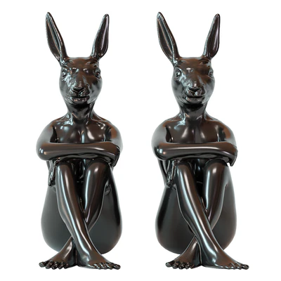 Deco Figurine Gangster Rabbit Black — Вид 1