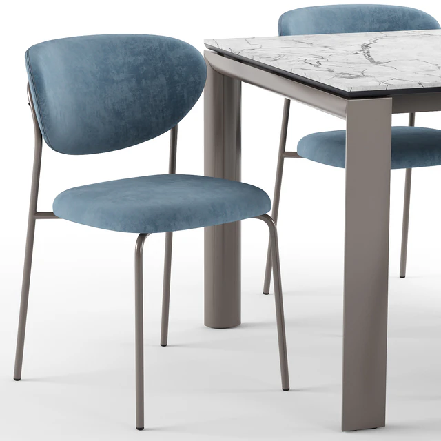 Cozy chair and Dorian table - connubia calligaris — Скачать
