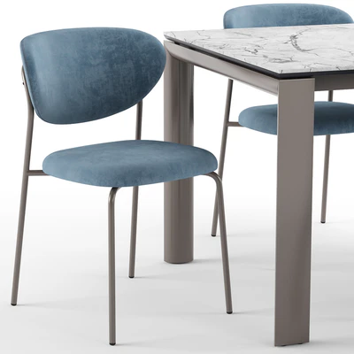 Cozy chair and Dorian table - connubia calligaris — Вид 3