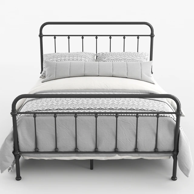Giselle Antique Graceful Dark Bronze Victorian Iron Bed by iNSPIRE Q Classic — Descargar