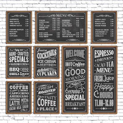 Cafe chalk boards — Ver 1