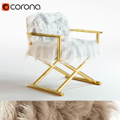 CHAIR TIBETAN FUR — Ver 1